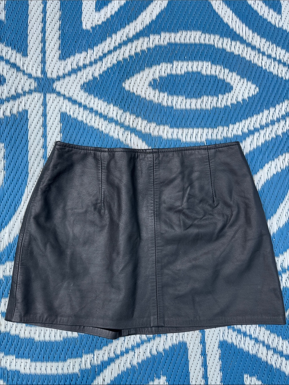 Black Leather Mini Skirt